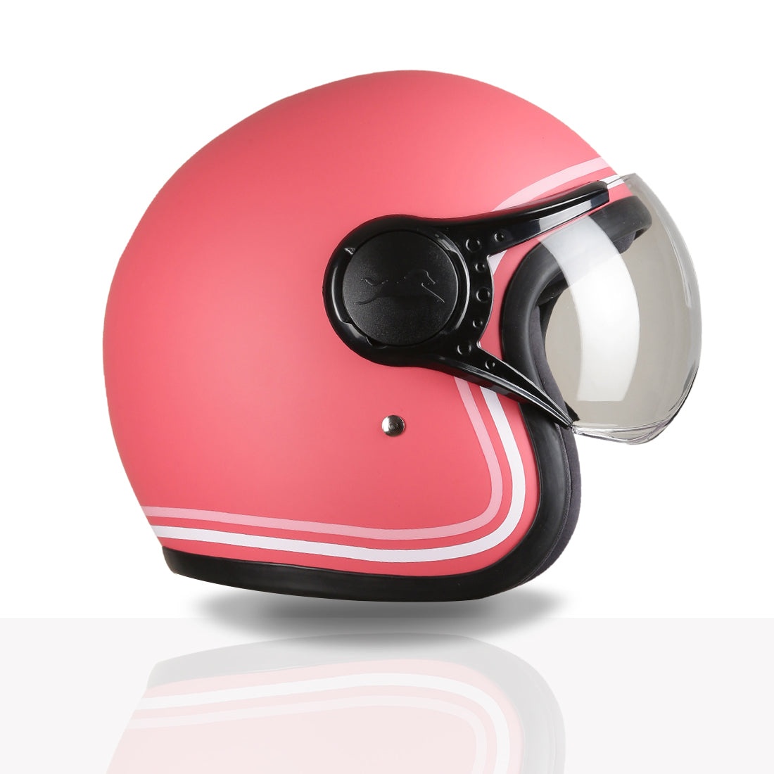 TVS MissFit Helmet for Women | Lightweight Ladies Helmet for Scooty | Stylish Girls Helmet with Extreme Comfort Fit | Women Helmet with Clear Visor | DOT & ISI Certified Helmet for Woman